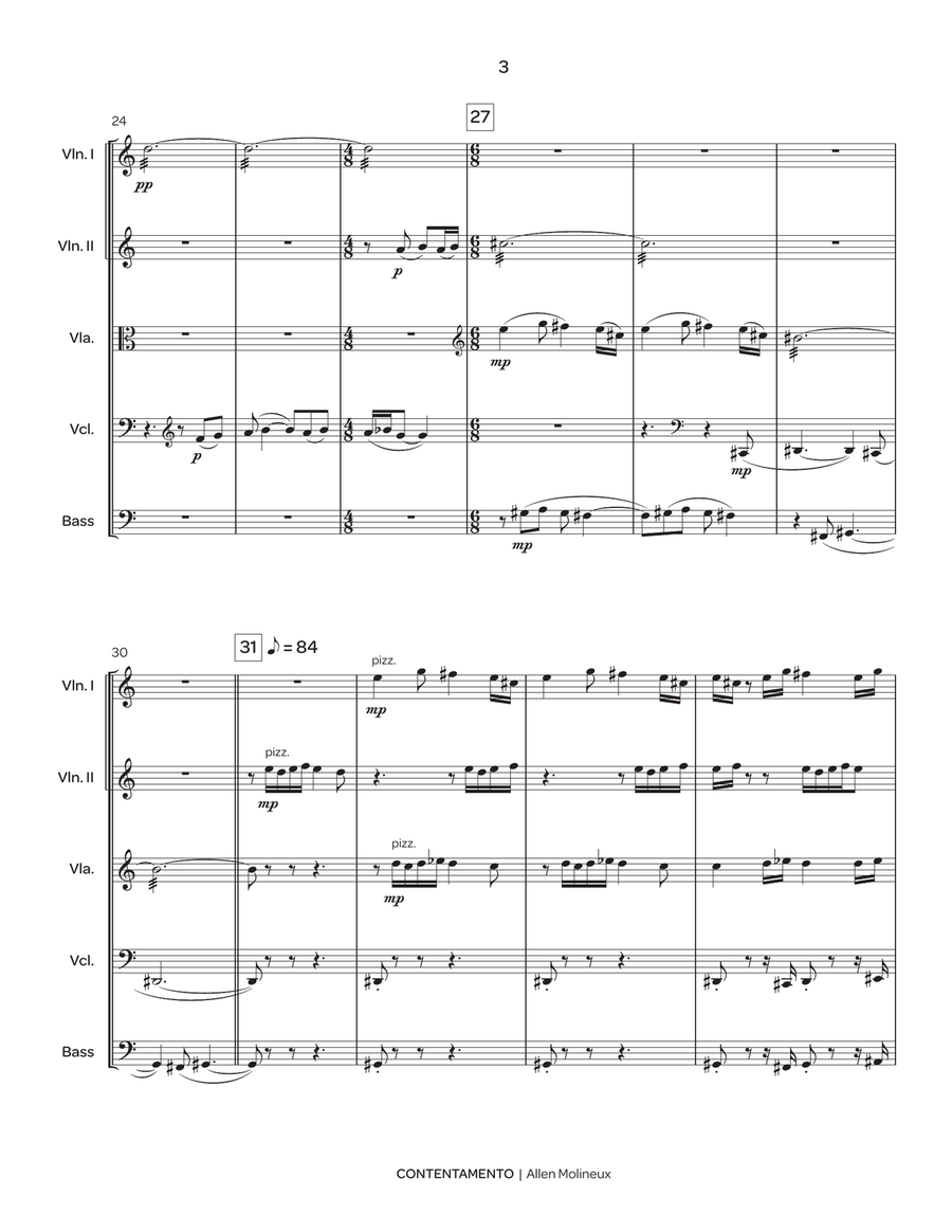Contentamento Contentamento String Orchestra scores gallery preview page 4