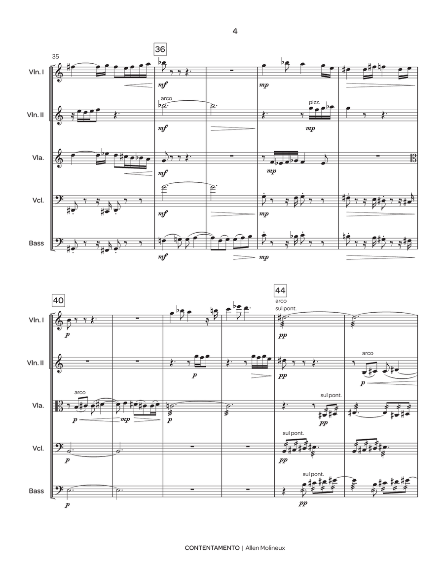 Contentamento Contentamento String Orchestra scores gallery preview page 5