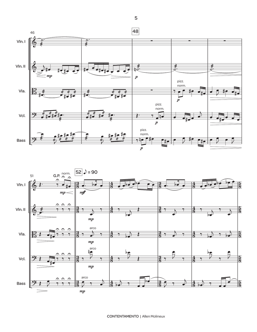 Contentamento Contentamento String Orchestra scores gallery preview page 6