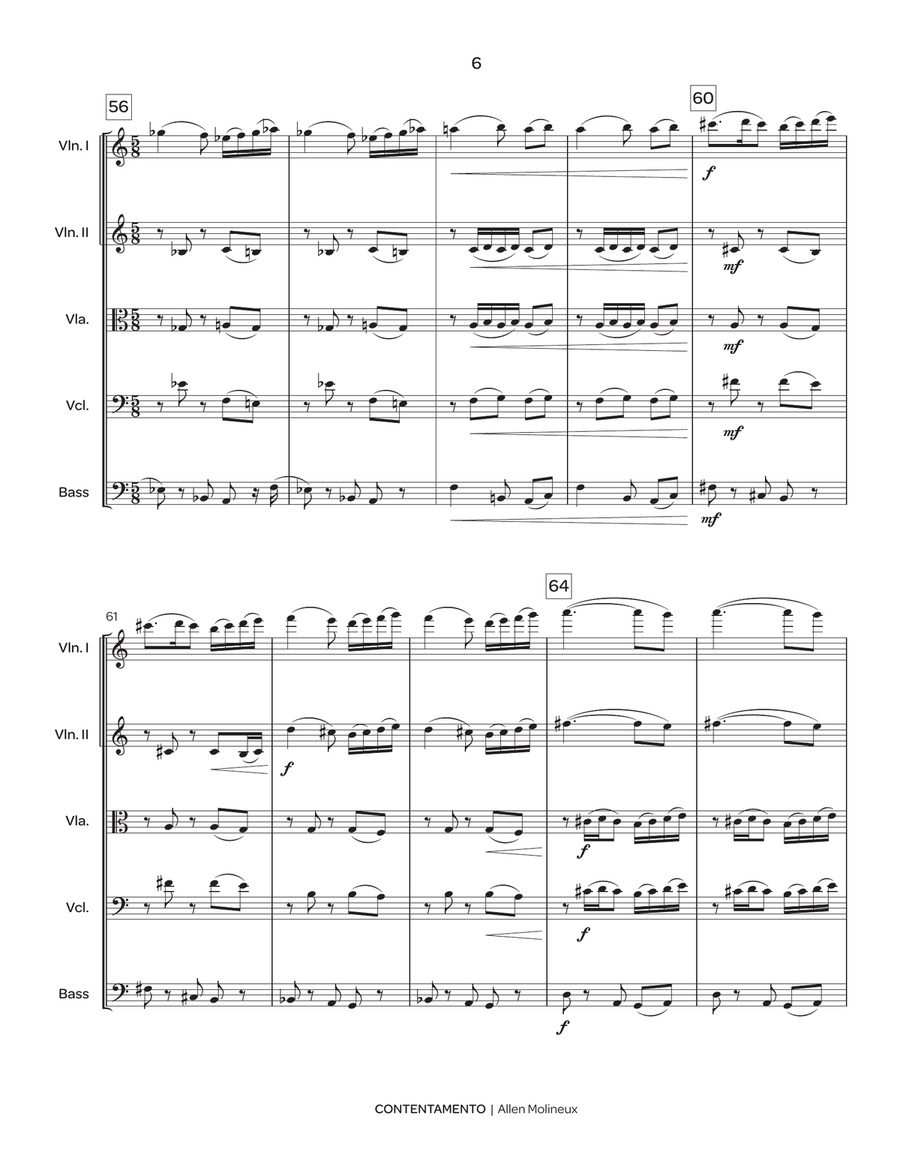Contentamento Contentamento String Orchestra scores gallery preview page 7