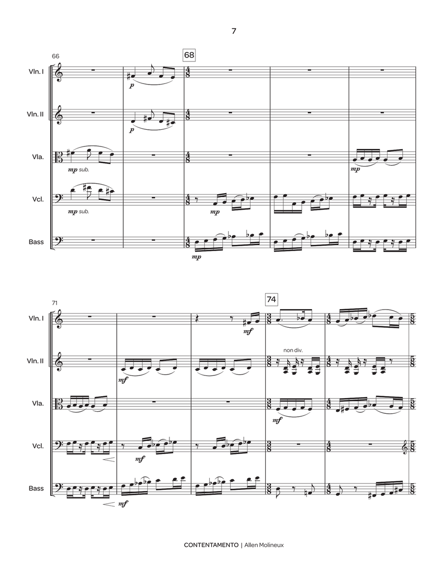 Contentamento Contentamento String Orchestra scores gallery preview page 8
