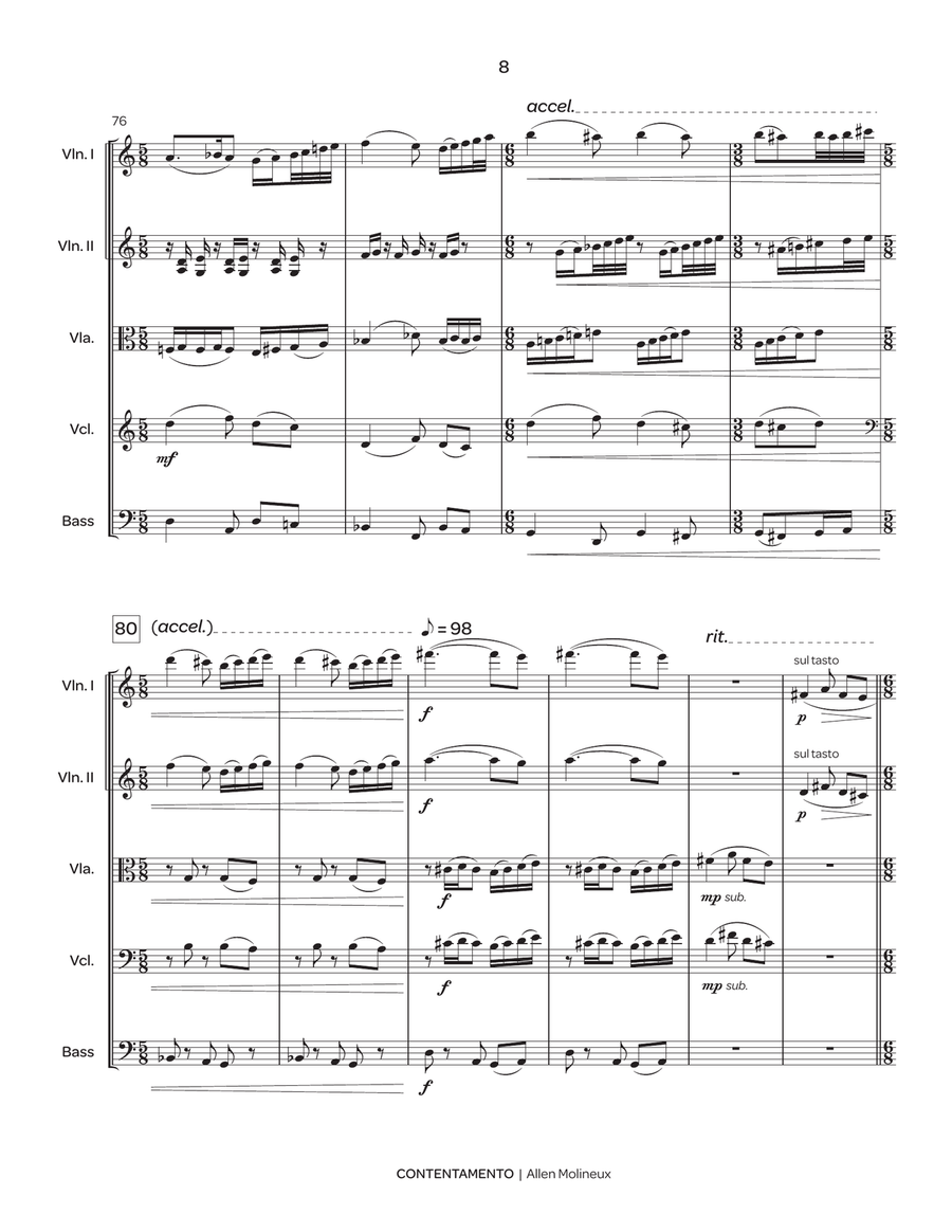 Contentamento Contentamento String Orchestra scores gallery preview page 9