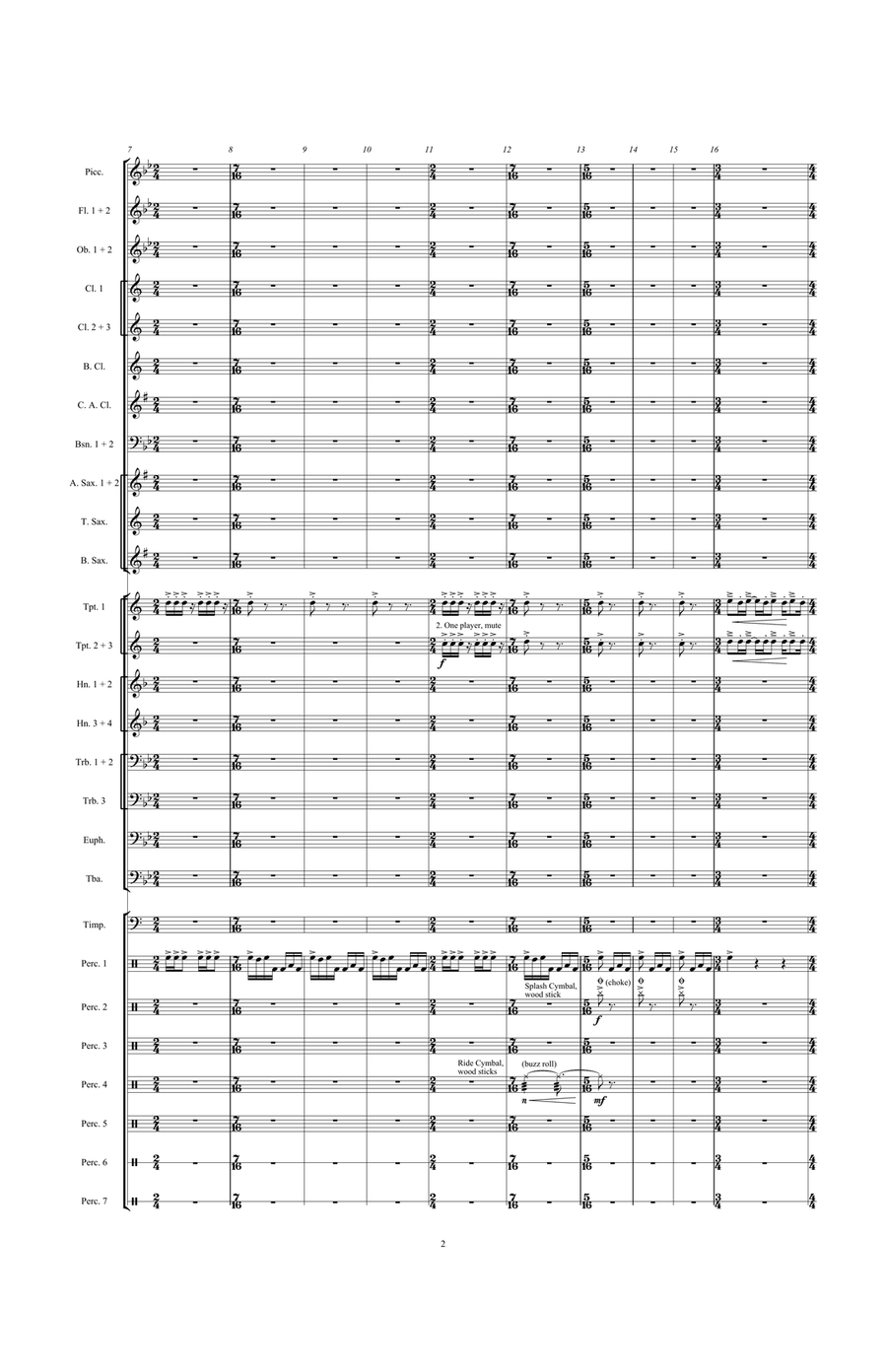 Jagged Edges Jagged Edges Concert Band scores gallery preview page 4