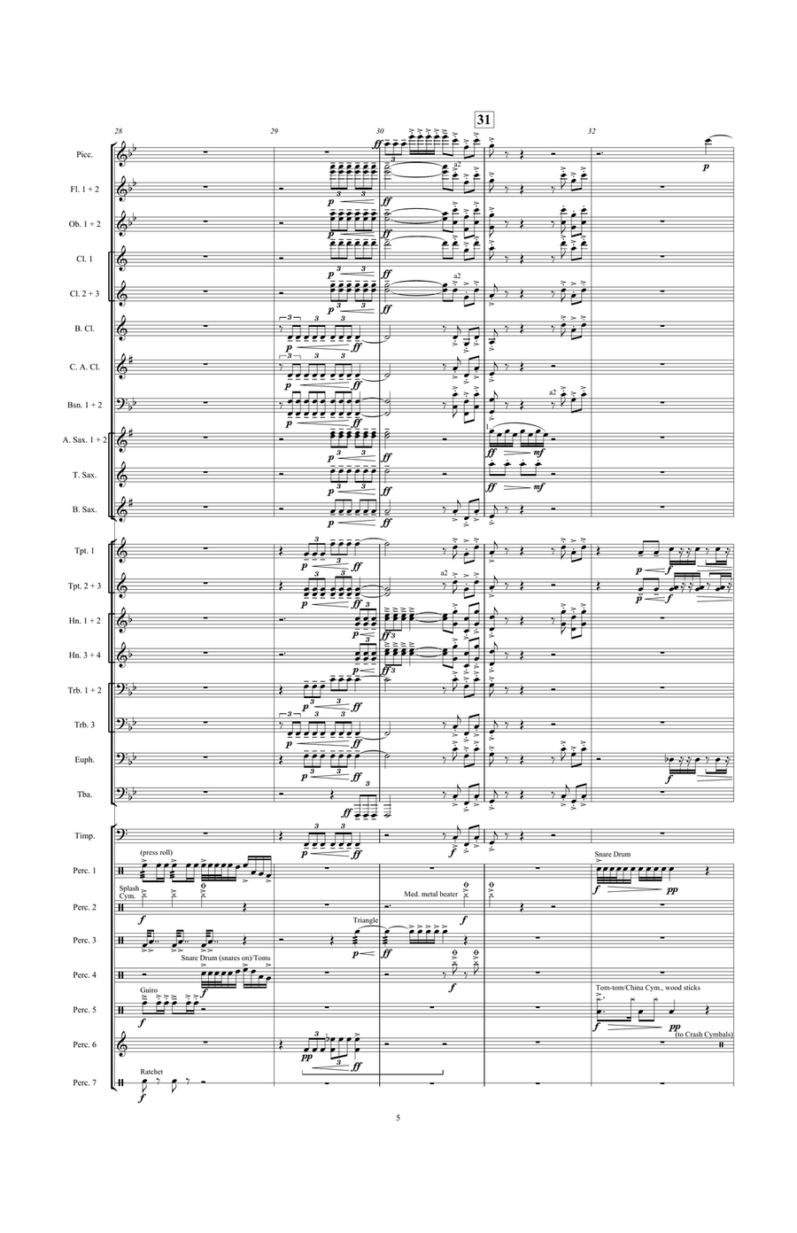 Jagged Edges Jagged Edges Concert Band scores gallery preview page 7