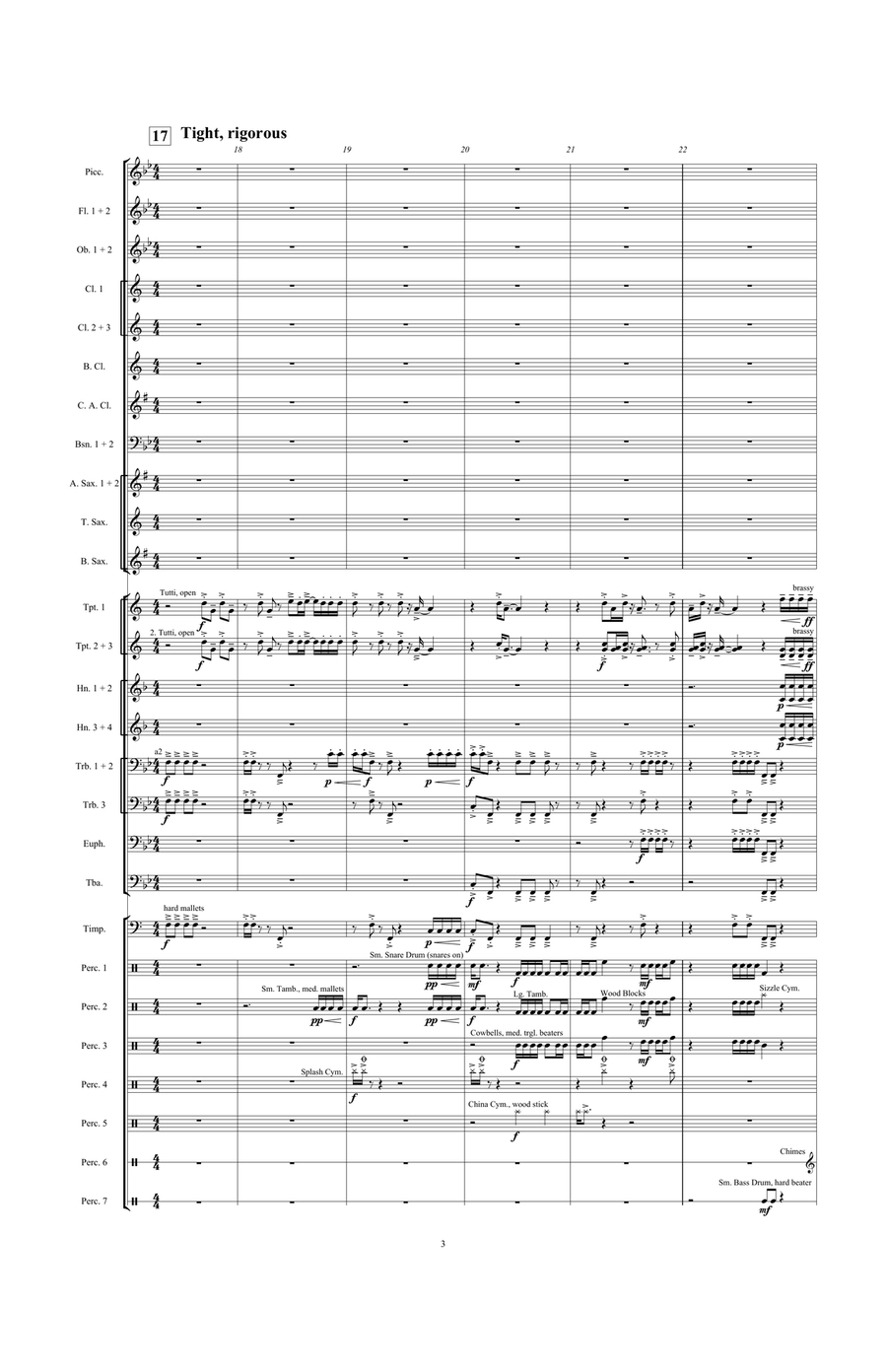 Jagged Edges (score only) Concert Band scores gallery preview page 5