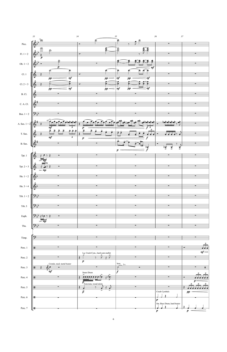 Jagged Edges (score only) Concert Band scores gallery preview page 8