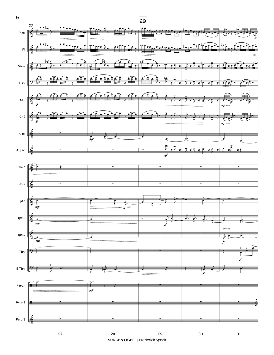 Sudden Light Sudden Light Concert Band scores gallery preview page 7