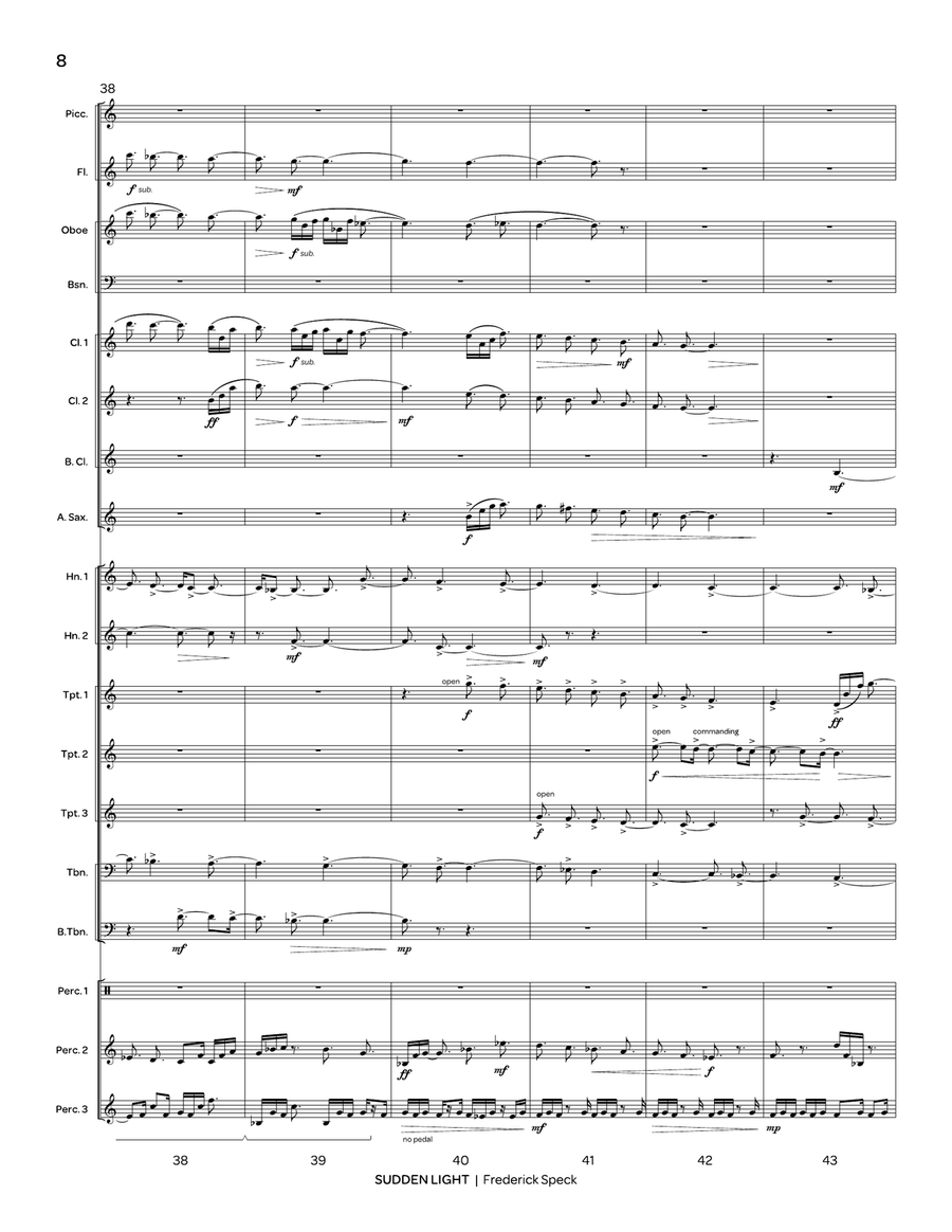 Sudden Light Sudden Light Concert Band scores gallery preview page 9
