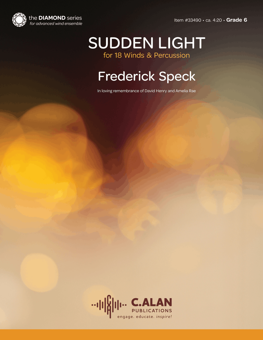 Sudden Light (score only) Concert Band scores gallery preview page 1