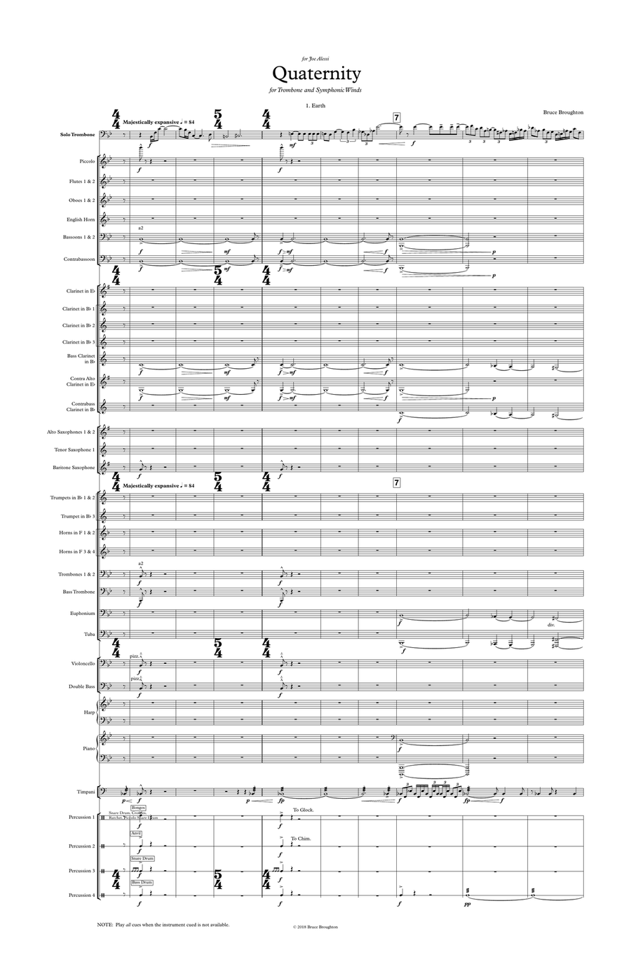 Quaternity (score only) Quaternity (score only) Trombone scores gallery preview page 2