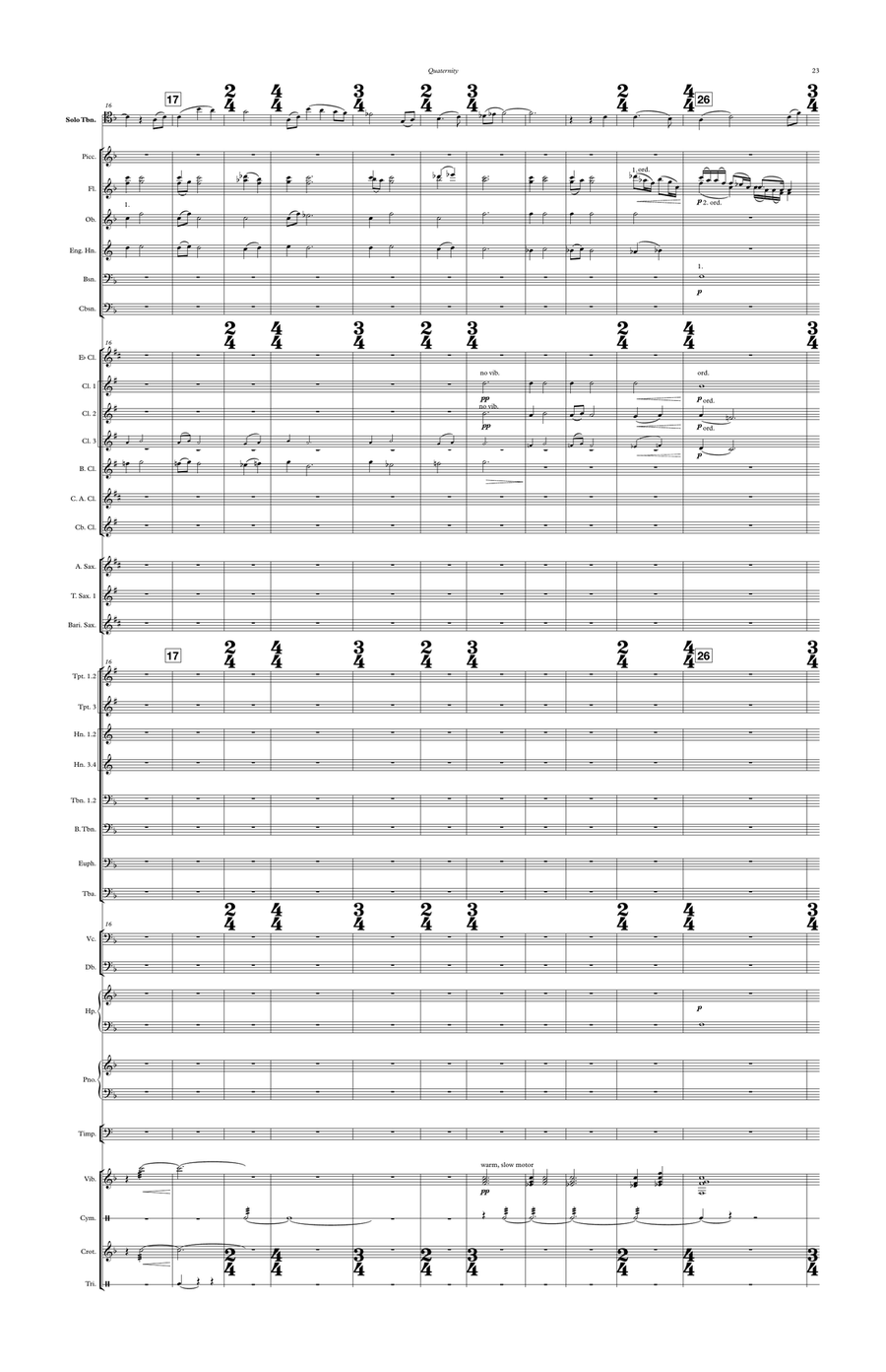 Quaternity (score only) Quaternity (score only) Trombone scores gallery preview page 8