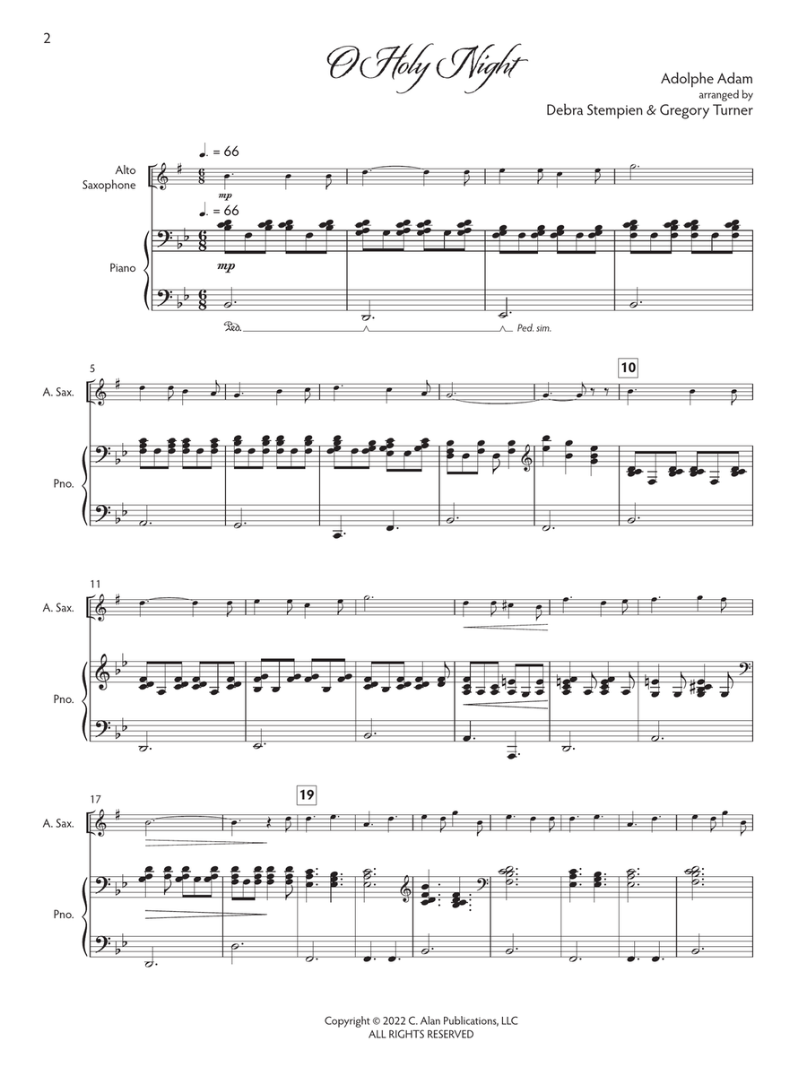Joyful Tidings, Book 2 for Alto Sax & Piano Alto Saxophone scores gallery preview page 3