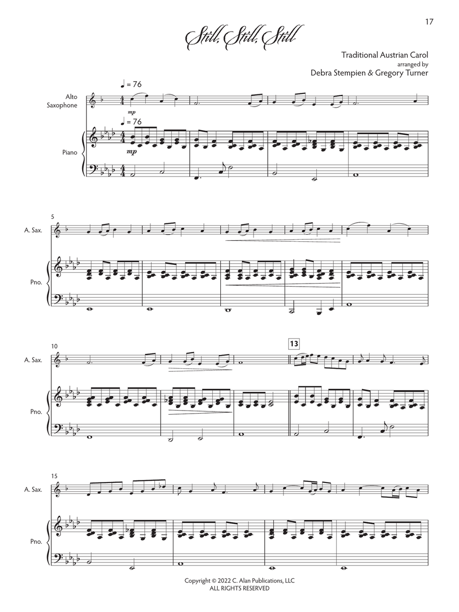 Joyful Tidings, Book 1 for Alto Sax & Piano Alto Saxophone scores gallery preview page 8