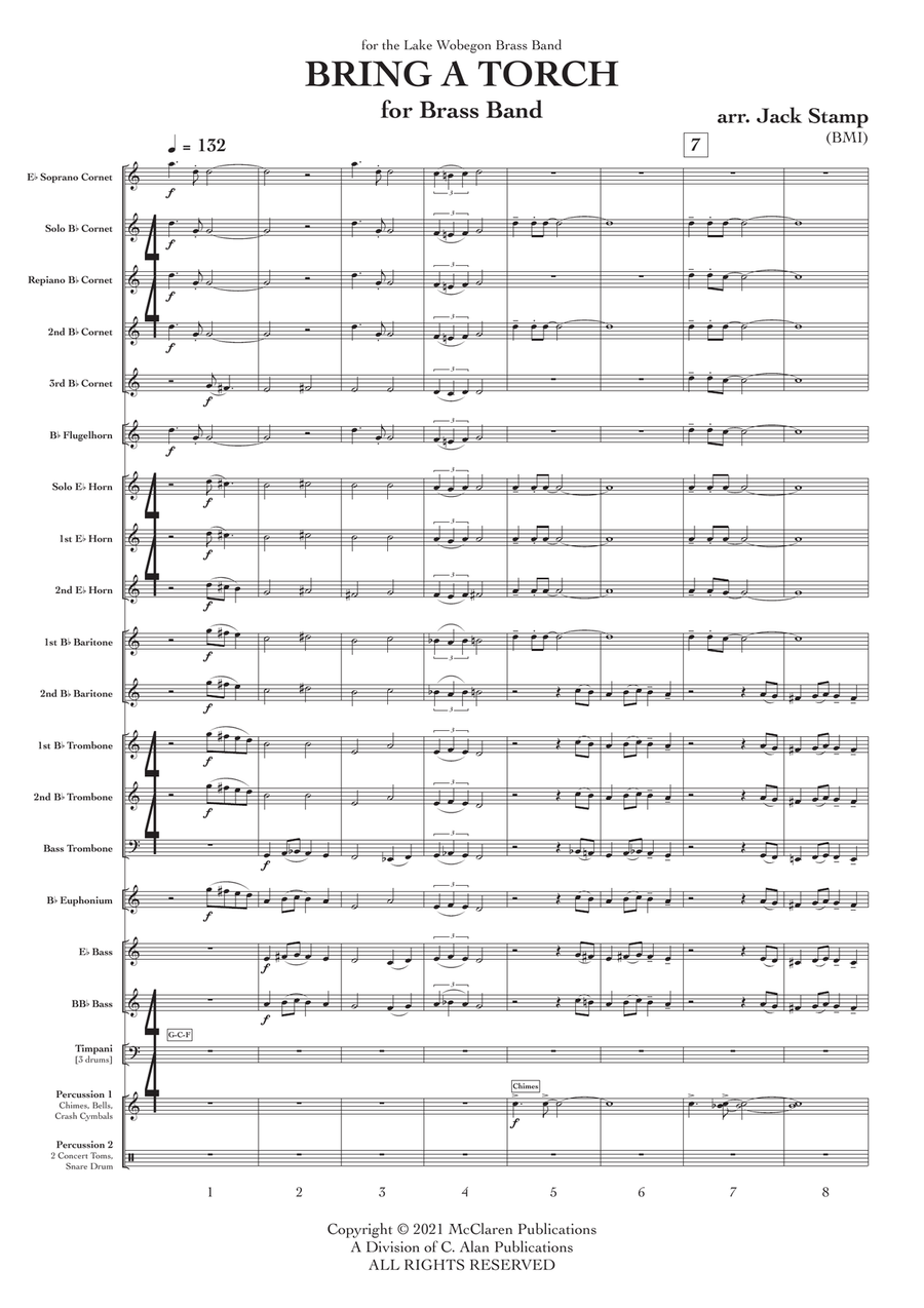 Bring a Torch Bring a Torch Brass Band scores gallery preview page 2