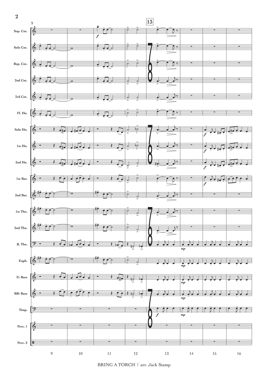 Bring a Torch Bring a Torch Brass Band scores gallery preview page 3