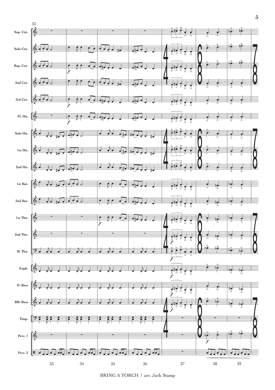 Bring a Torch Bring a Torch Brass Band scores gallery preview page 6