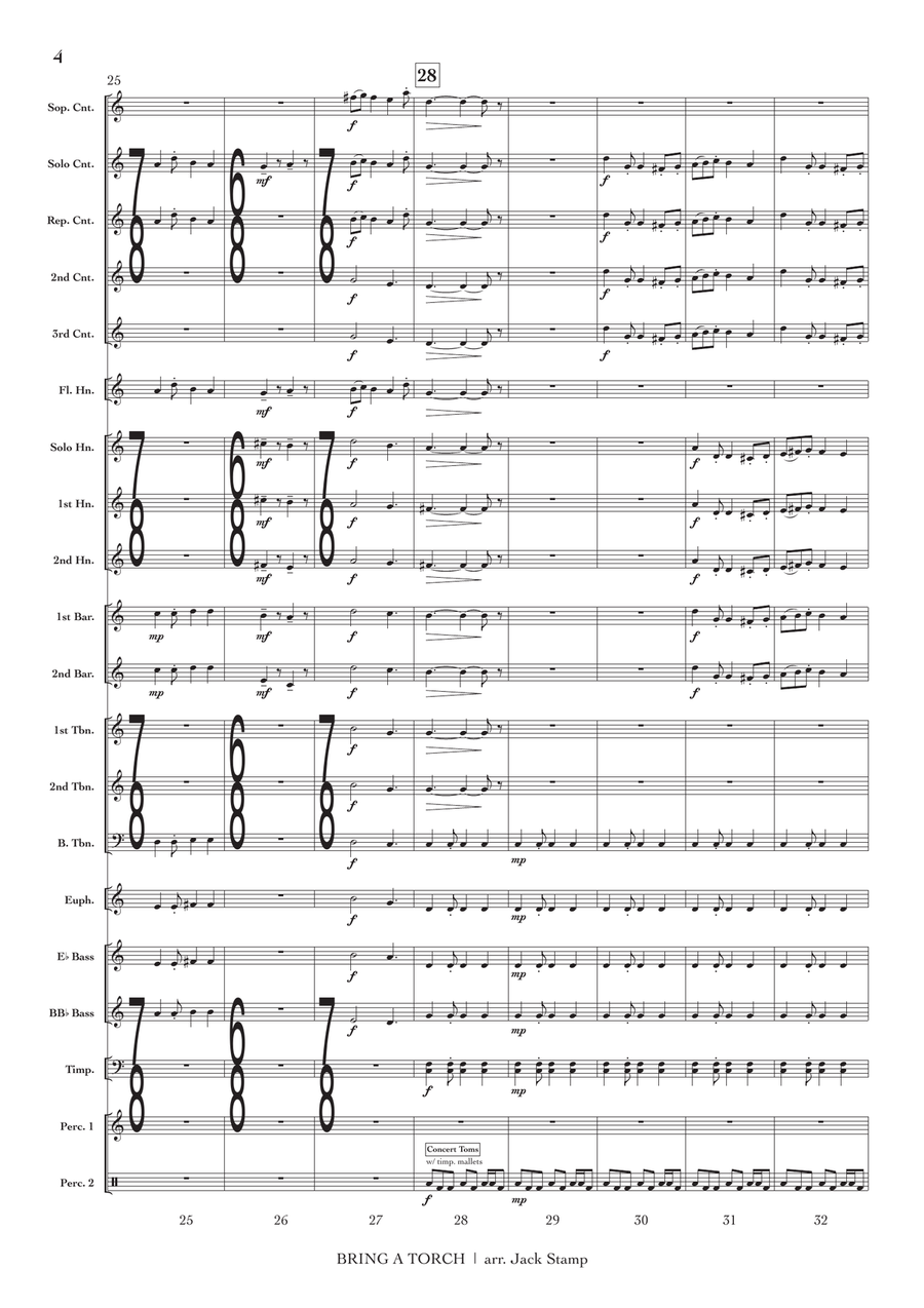 Bring a Torch (conductor's score) Brass Band scores gallery preview page 5