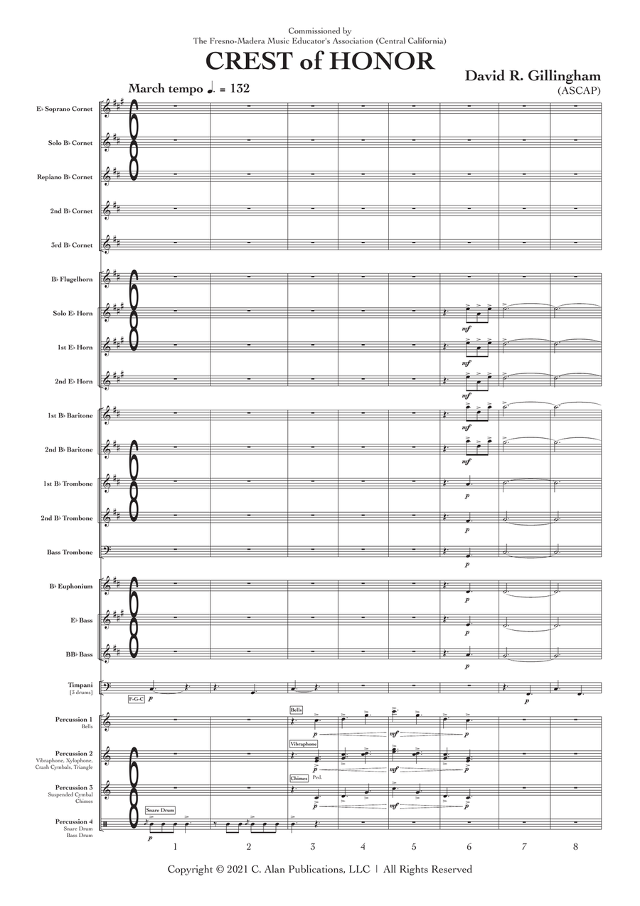 Crest of Honor (Brass Band Set) Brass Band scores gallery preview page 2