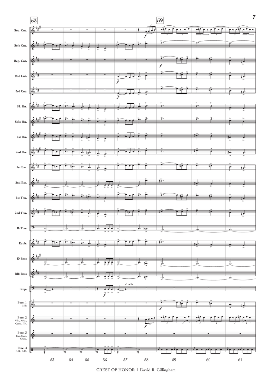 Crest of Honor (Brass Band Set) Brass Band scores gallery preview page 8