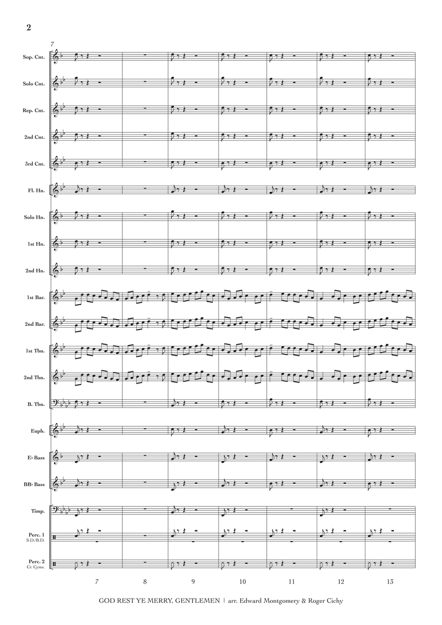 Festive Traditions, Vol. 1 (conductor's score) Brass Band scores gallery preview page 3