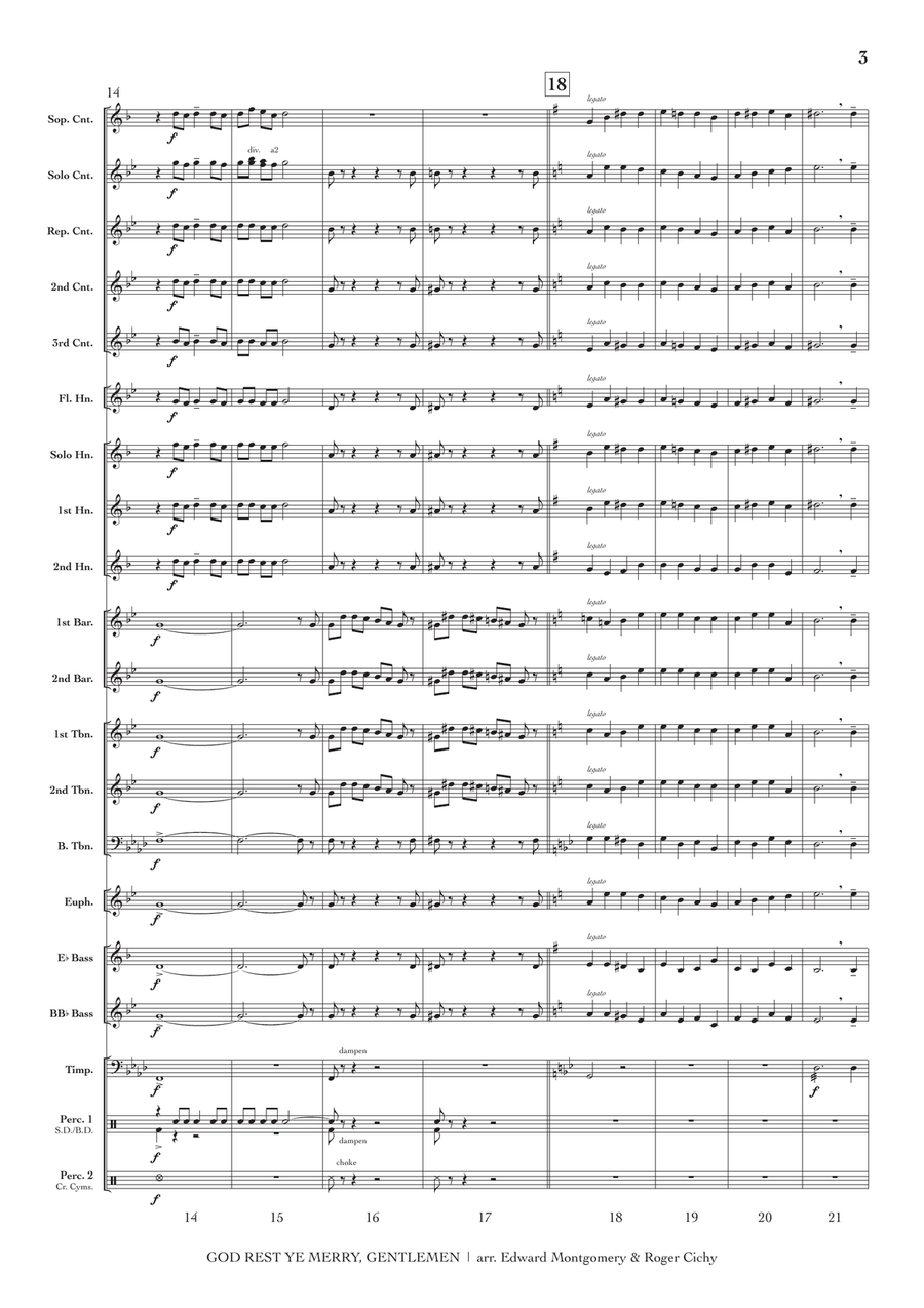 Festive Traditions, Vol. 1 (conductor's score) Brass Band scores gallery preview page 4