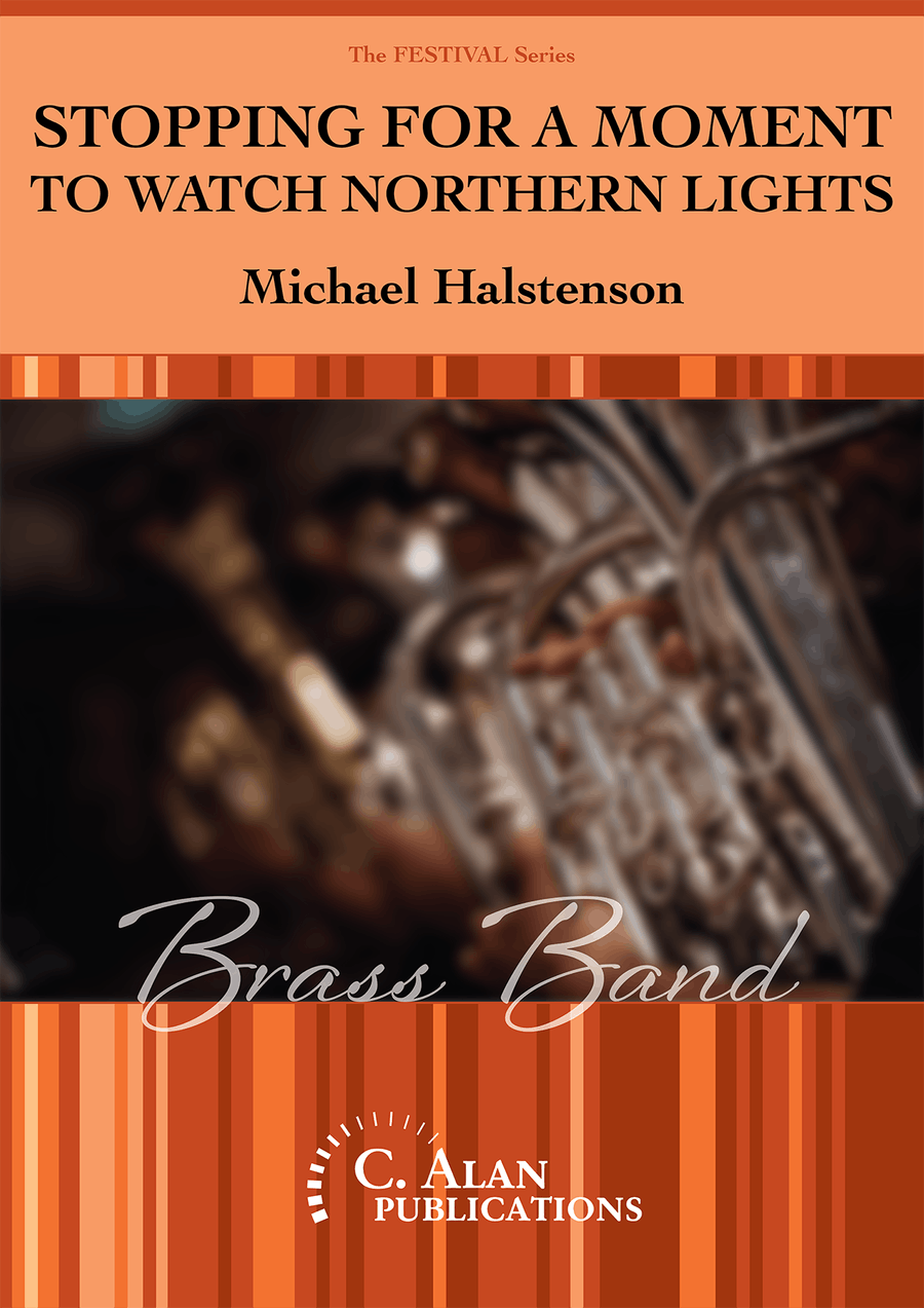 Stopping for a Moment (conductor's score) Brass Band scores gallery preview page 1