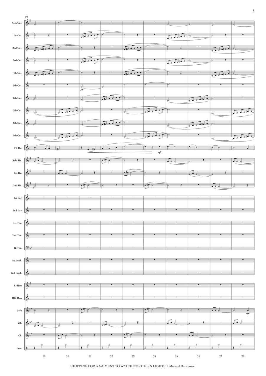 Stopping for a Moment (conductor's score) Brass Band scores gallery preview page 4