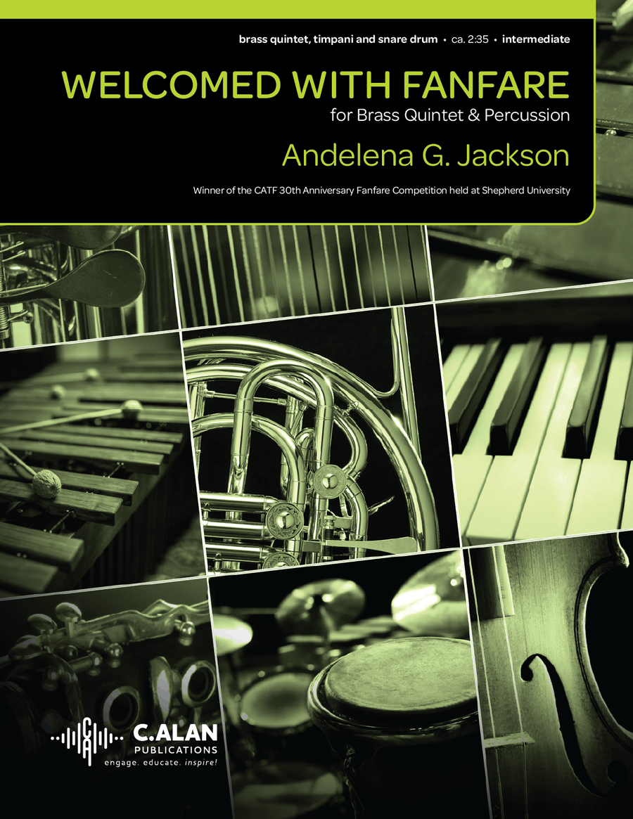 Welcomed with Fanfare Welcomed with Fanfare Percussion scores gallery preview page 1