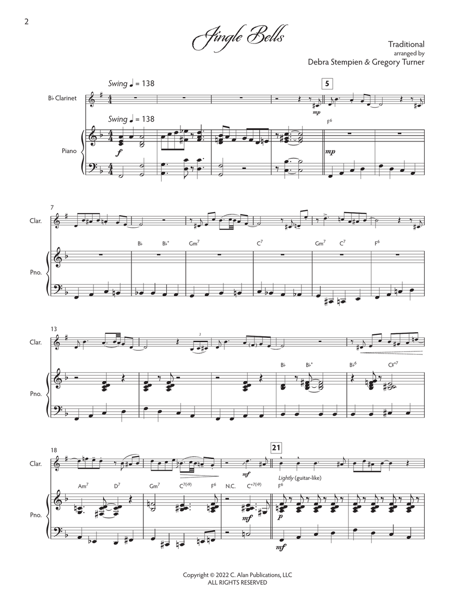 Joyful Tidings, Book 1 for Clarinet & Piano Clarinet Solo scores gallery preview page 3