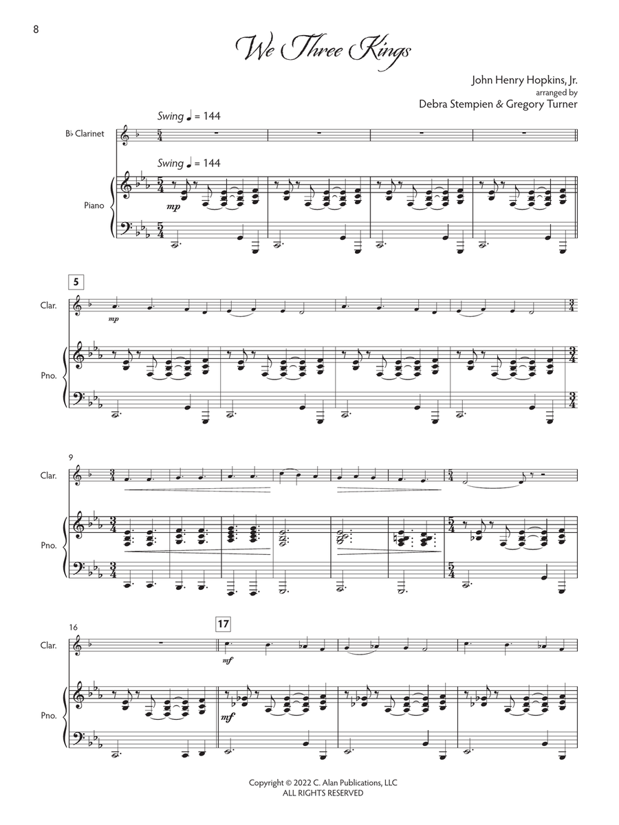 Joyful Tidings, Book 1 for Clarinet & Piano Clarinet Solo scores gallery preview page 5