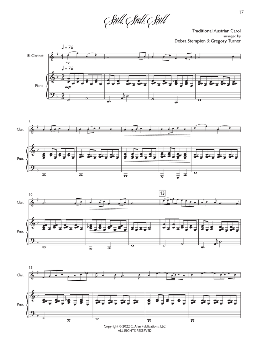 Joyful Tidings, Book 1 for Clarinet & Piano Clarinet Solo scores gallery preview page 8