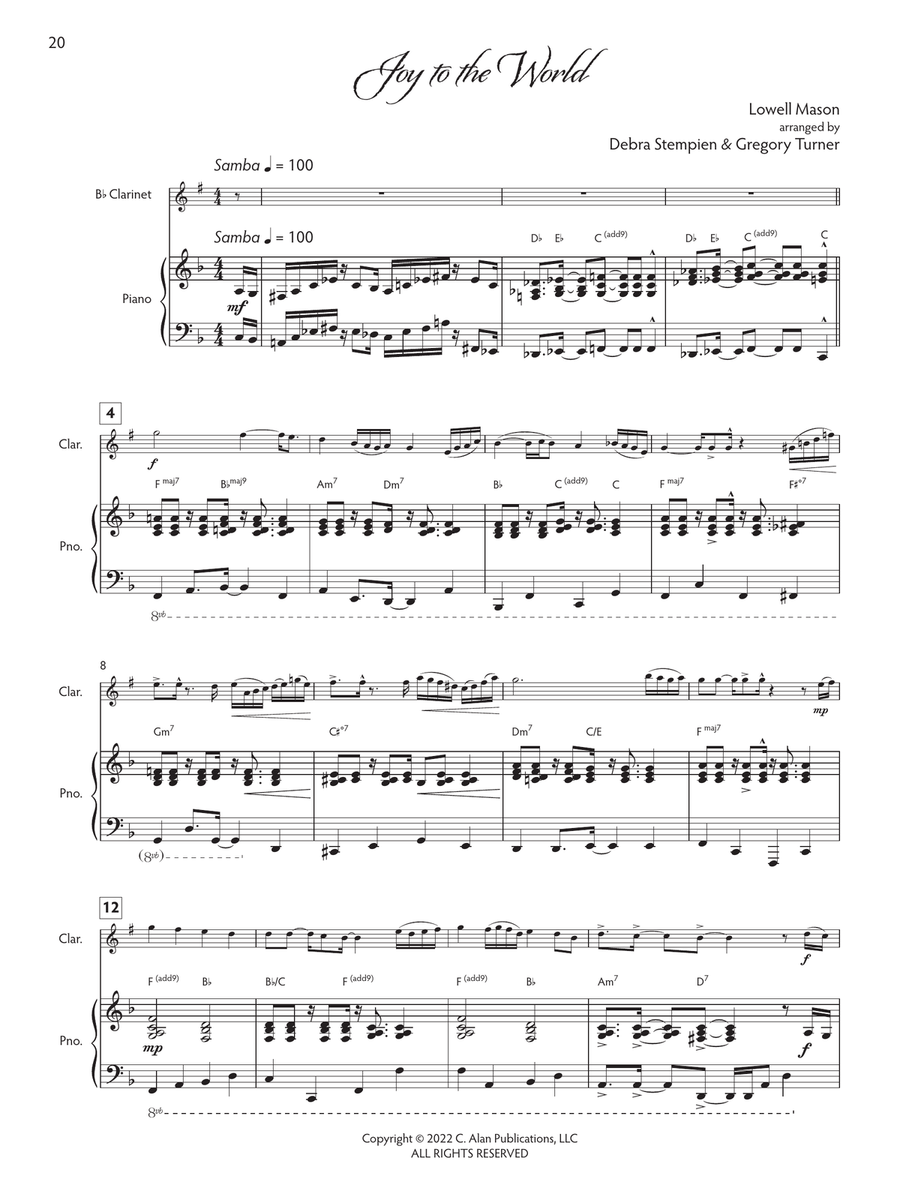 Joyful Tidings, Book 1 for Clarinet & Piano Clarinet Solo scores gallery preview page 9