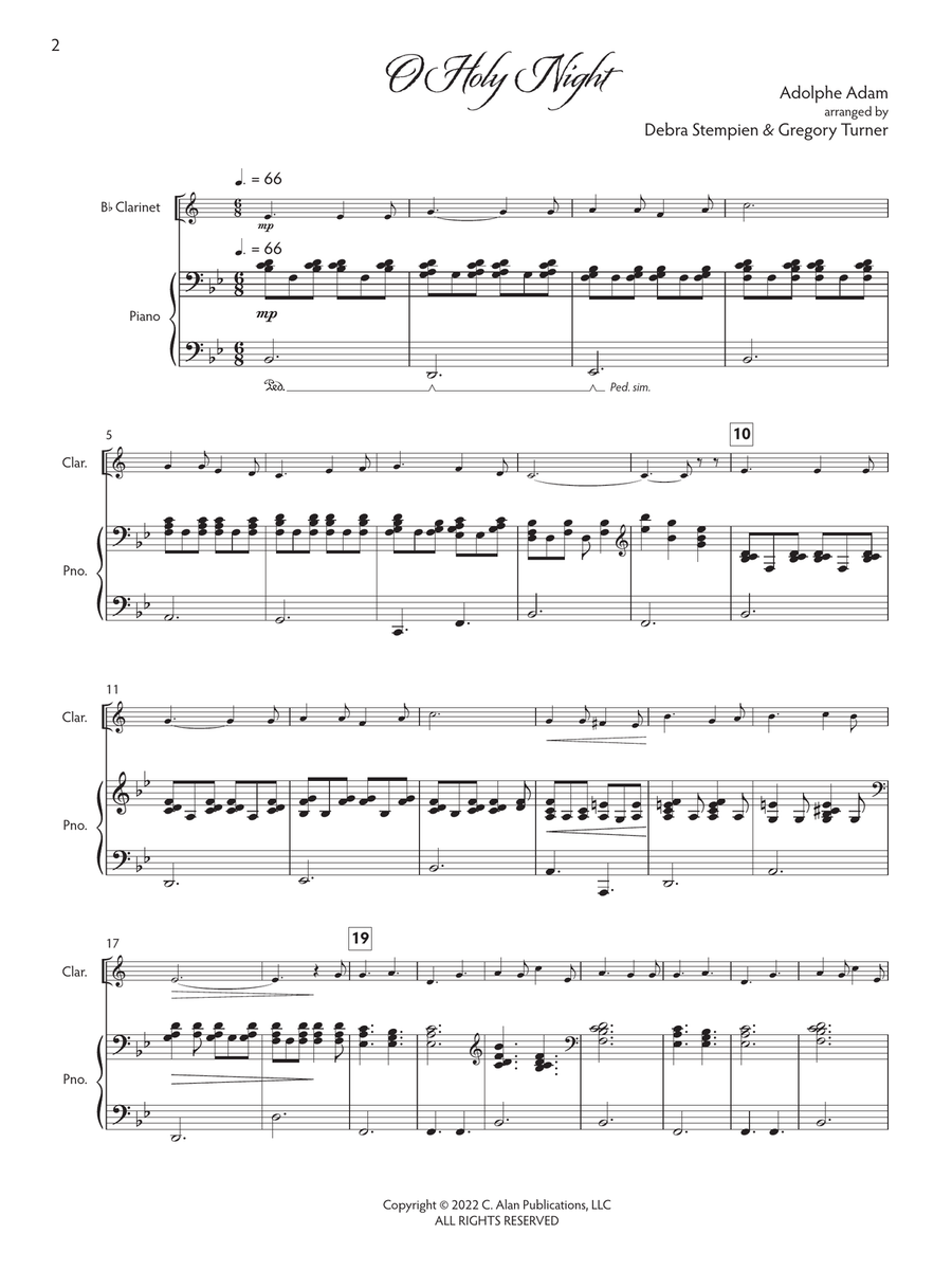 Joyful Tidings, Book 2 for Clarinet & Piano Clarinet Solo scores gallery preview page 3