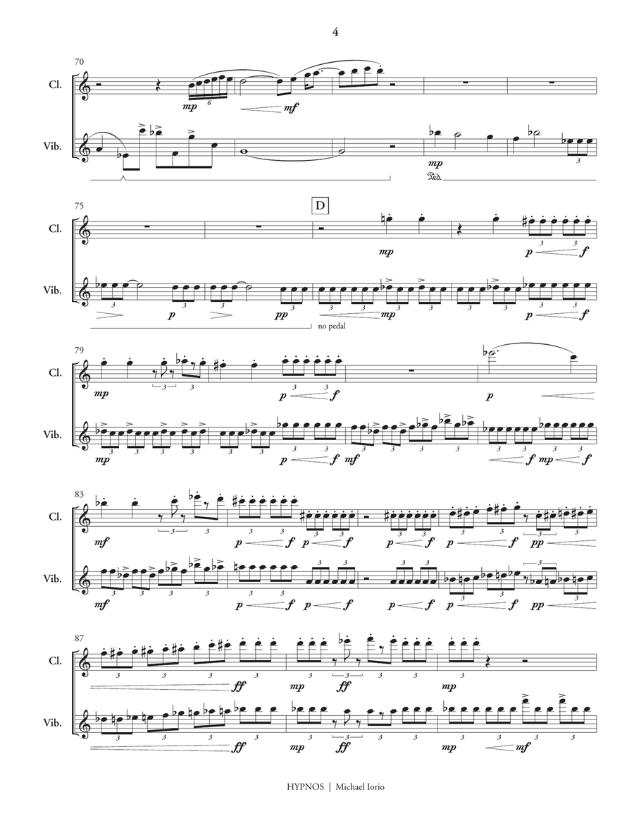 Hypnos Clarinet - Sheet Music page 5