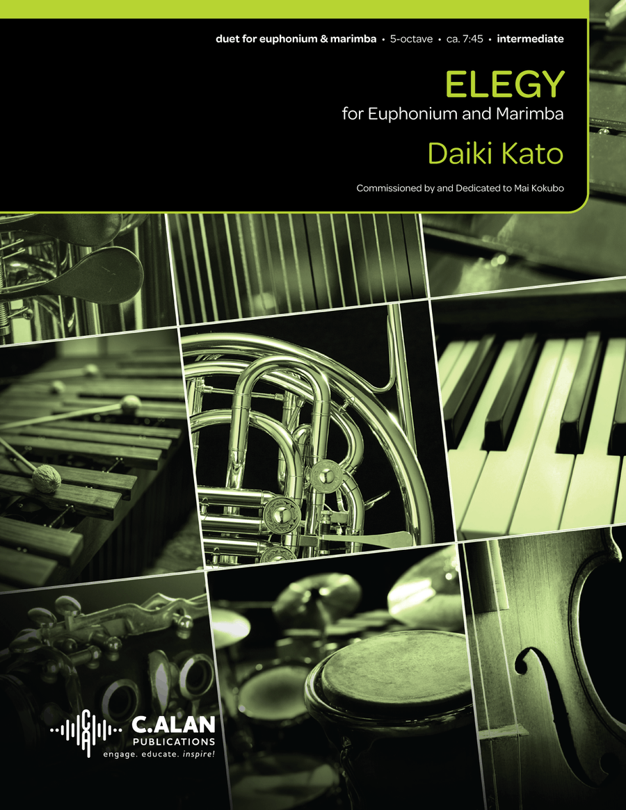 Elegy for Euphonium & Marimba Euphonium scores gallery preview page 1