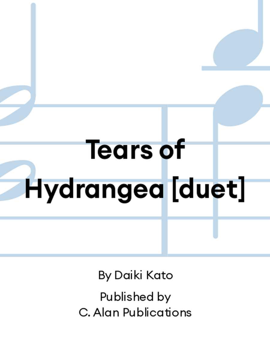Tears of Hydrangea [duet] Flute scores gallery preview page 1