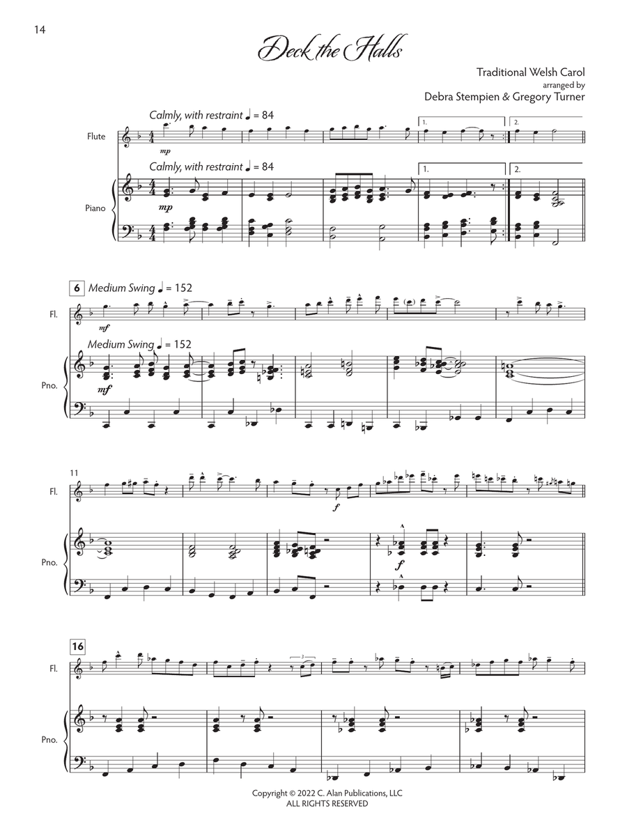 Joyful Tidings, Book 1 for Flute & Piano Flute Solo scores gallery preview page 7
