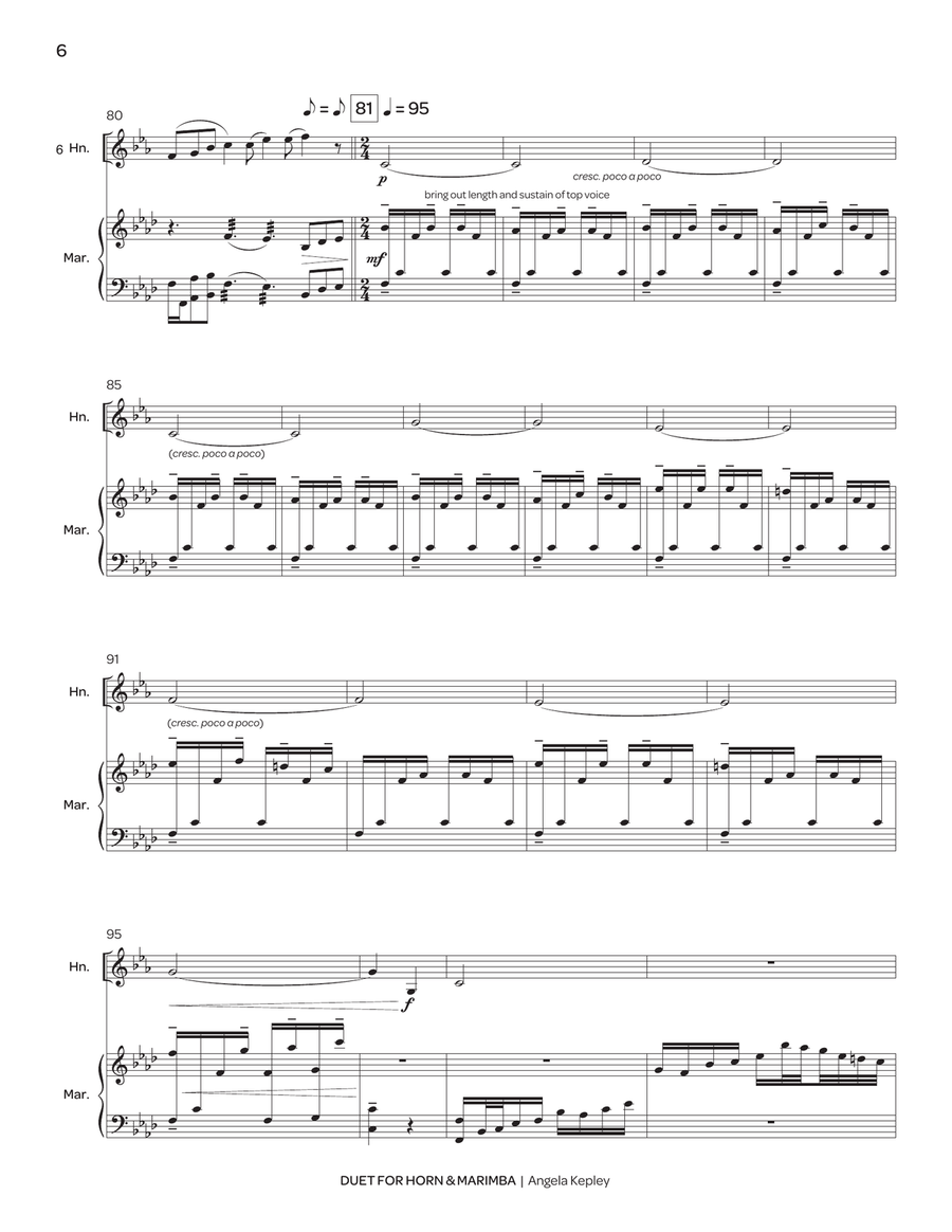 Duet for Horn & Marimba Duet for Horn & Marimba Horn scores gallery preview page 7