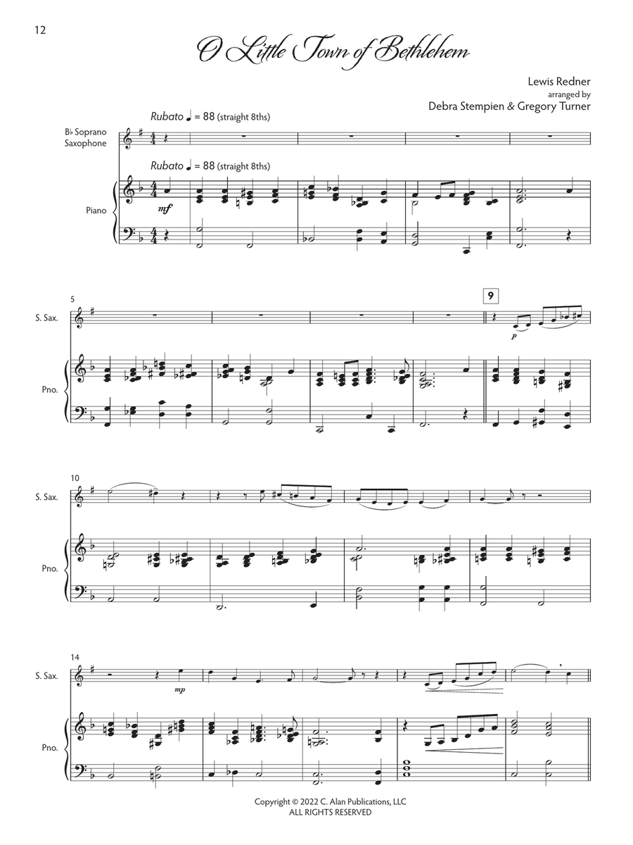 Joyful Tidings, Book 1 for Soprano Sax & Piano Soprano Saxophone scores gallery preview page 6