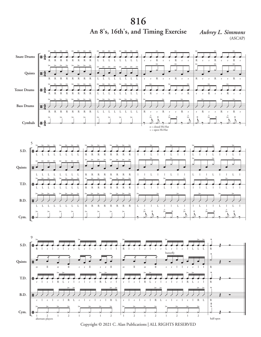 816 | Crush Street 816 | Crush Street Percussion scores gallery preview page 2