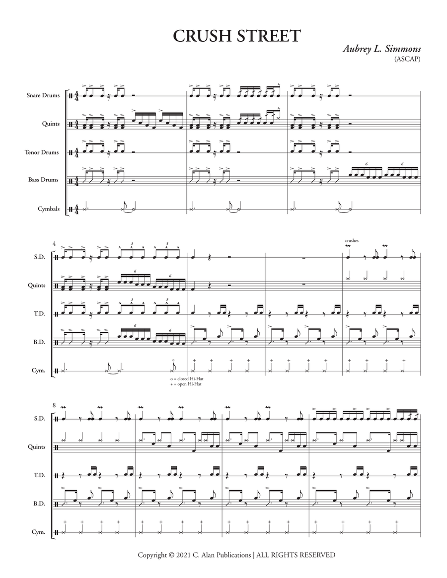 816 | Crush Street 816 | Crush Street Percussion scores gallery preview page 3