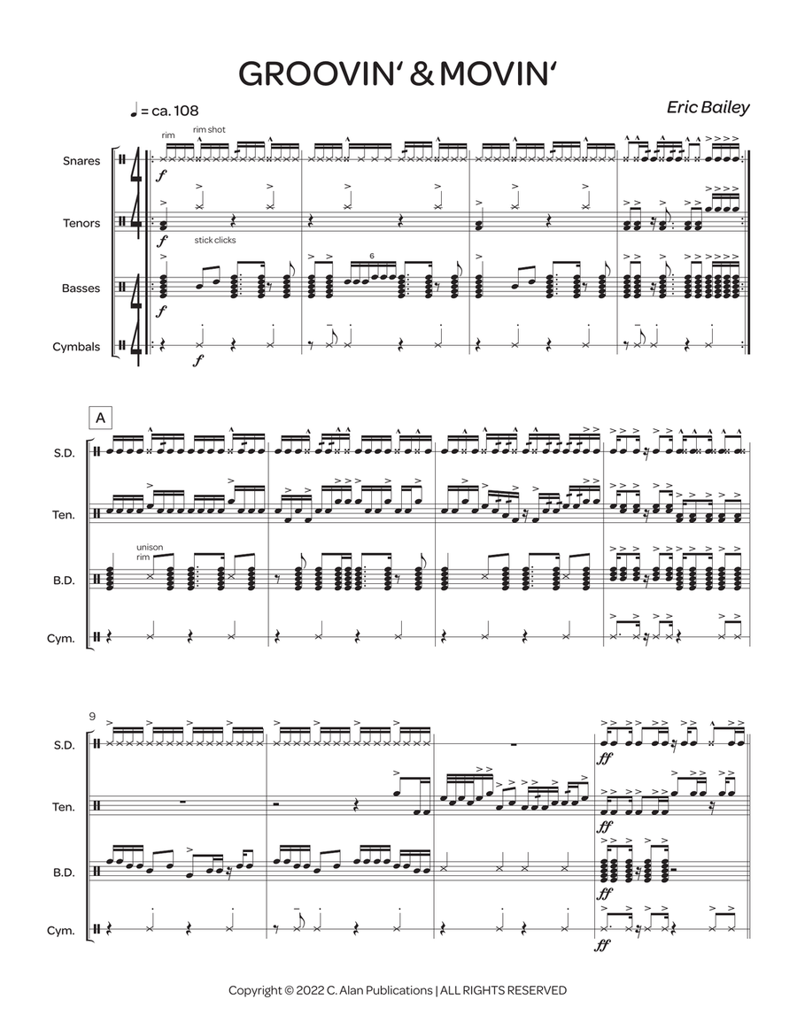 Groovin' & Movin' | Pic Up Your Styxx Percussion scores gallery preview page 2