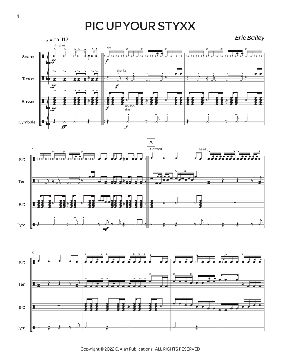 Groovin' & Movin' | Pic Up Your Styxx Percussion scores gallery preview page 3