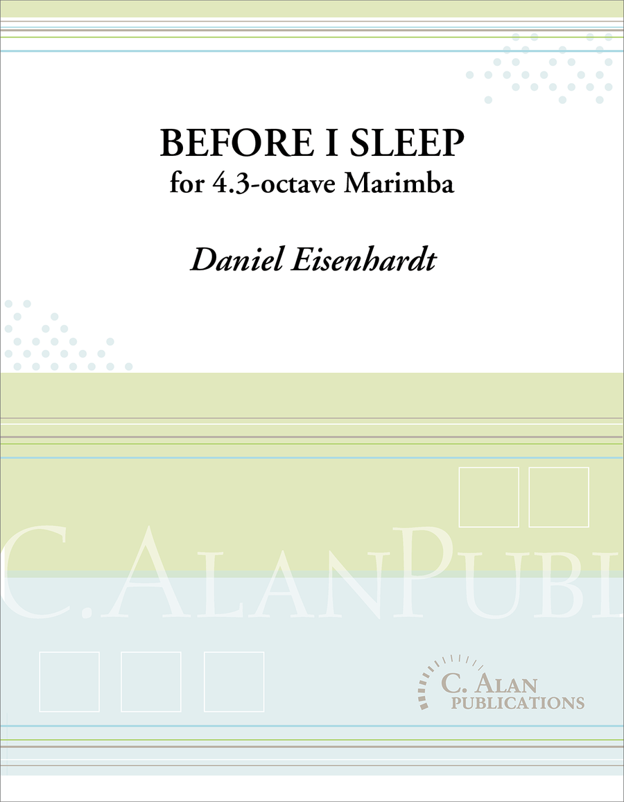 Before I Sleep Before I Sleep Marimba scores gallery preview page 1