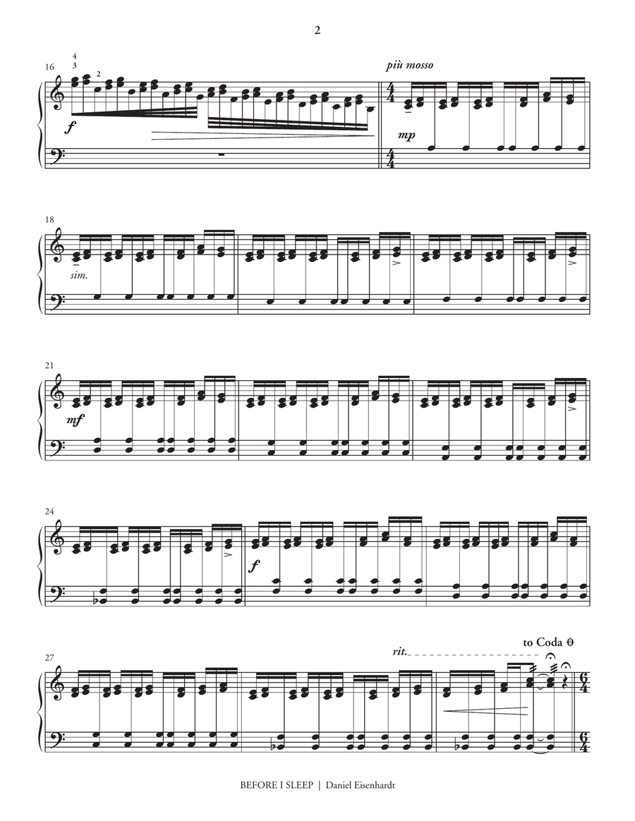 Before I Sleep Before I Sleep Marimba scores gallery preview page 3