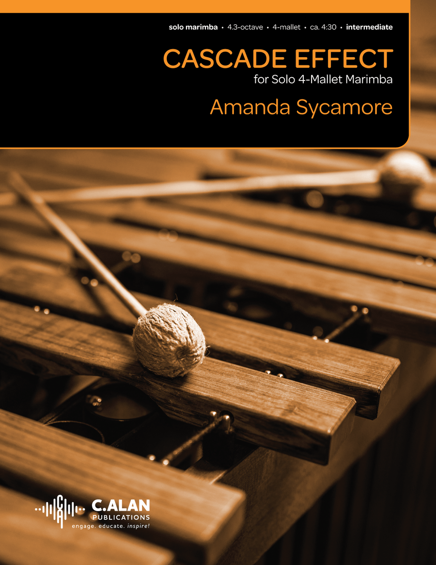 Cascade Effect for Solo Marimba Marimba scores gallery preview page 1