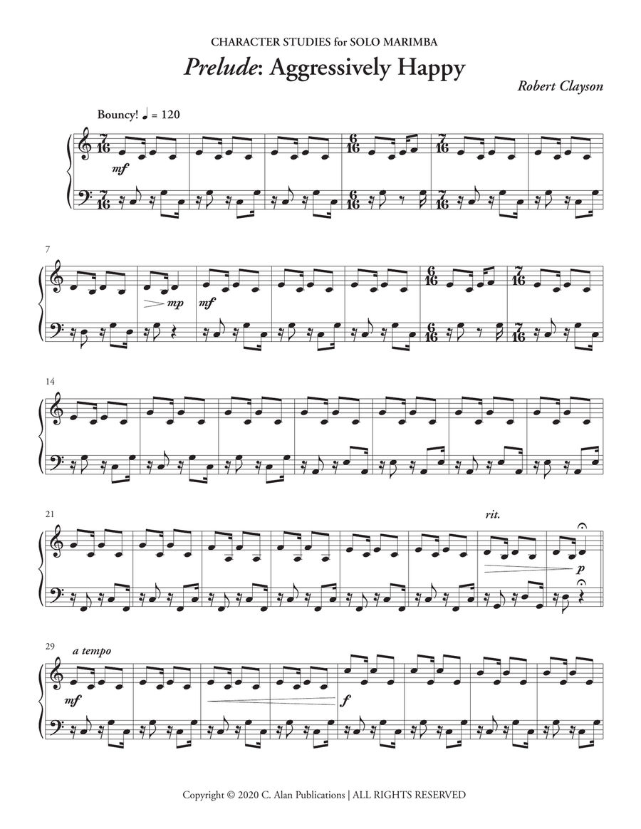 Character Studies Character Studies Marimba scores gallery preview page 2