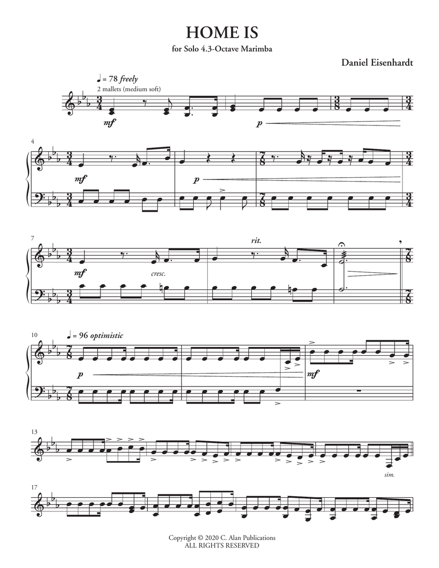 Home Is Home Is Marimba scores gallery preview page 2