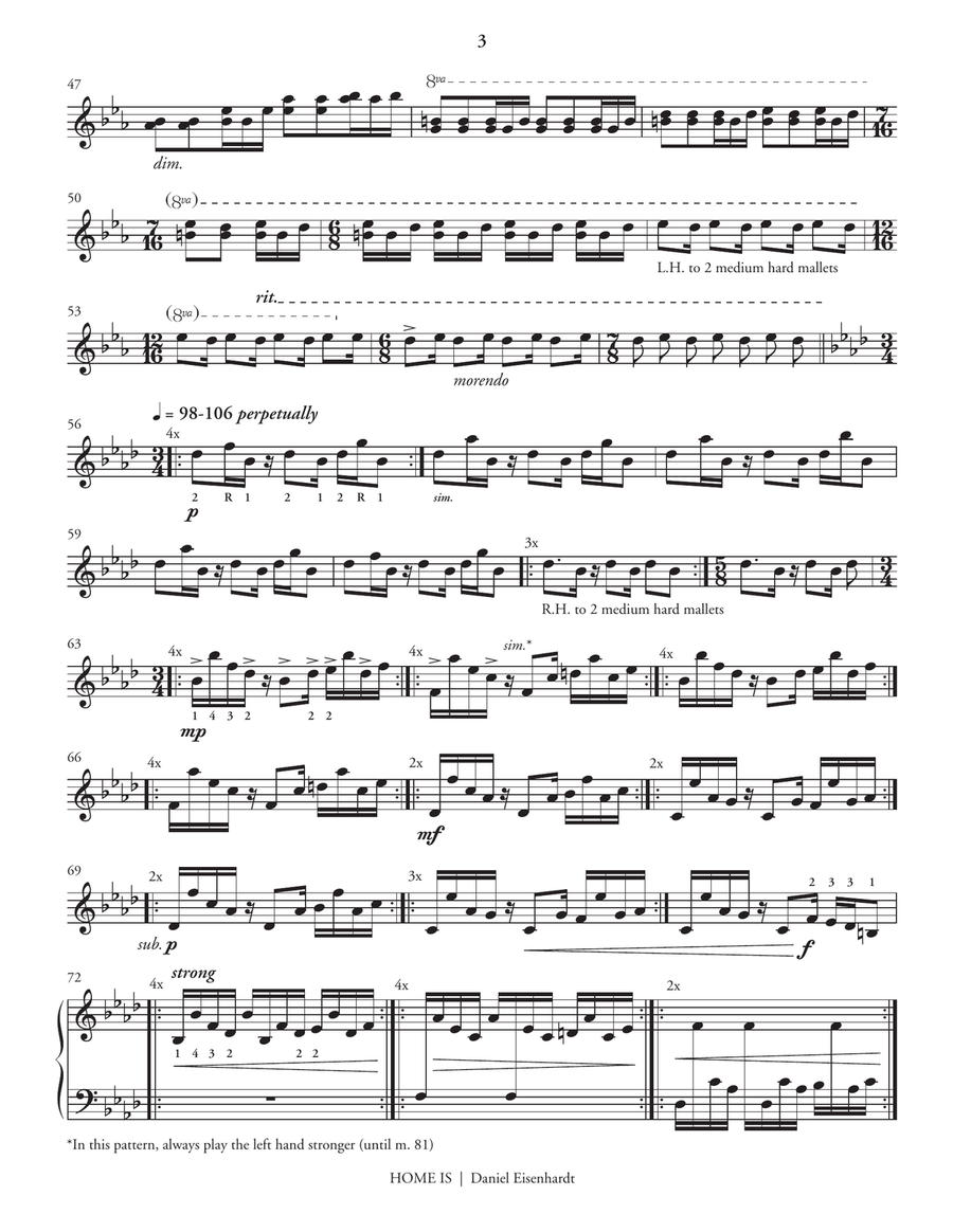 Home Is Home Is Marimba scores gallery preview page 4
