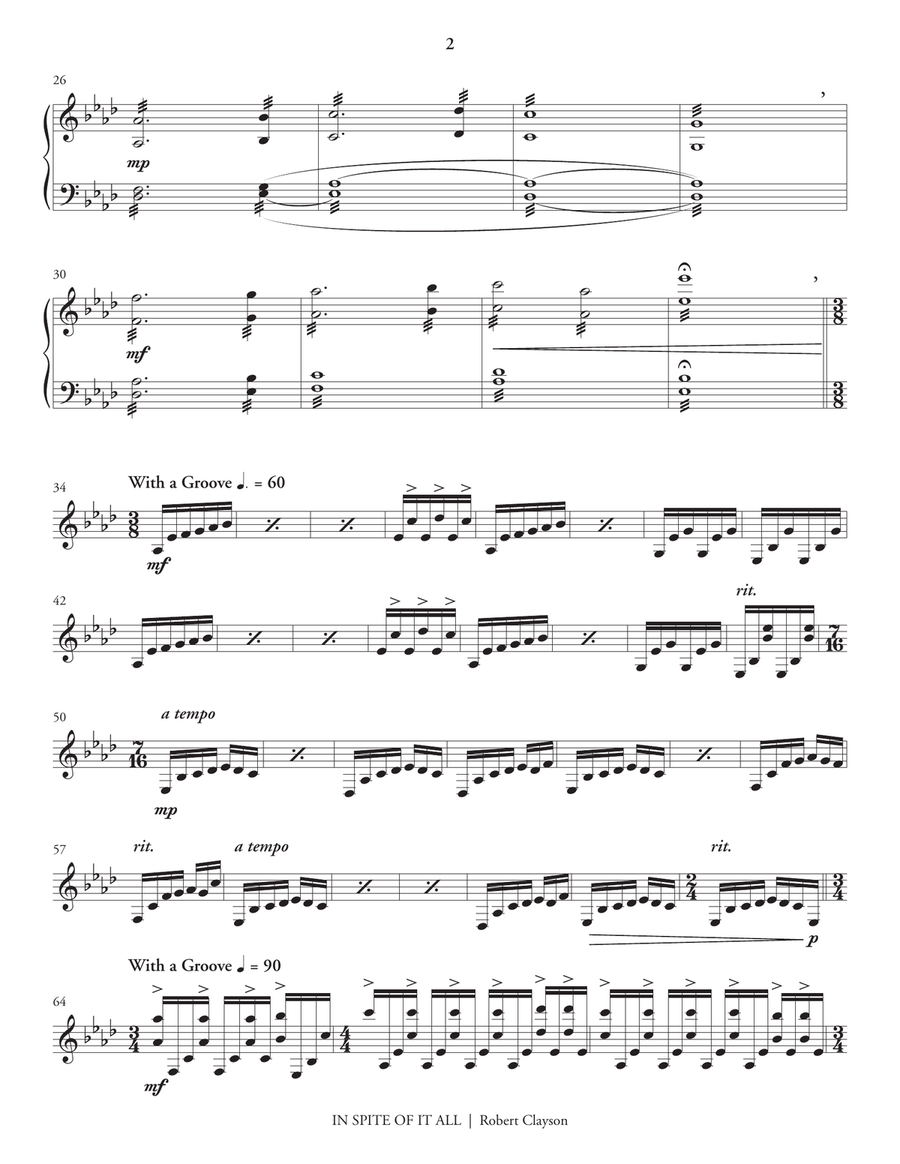 In Spite of It All In Spite of It All Marimba scores gallery preview page 3